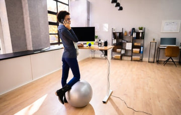 standing desk vs exercise ball