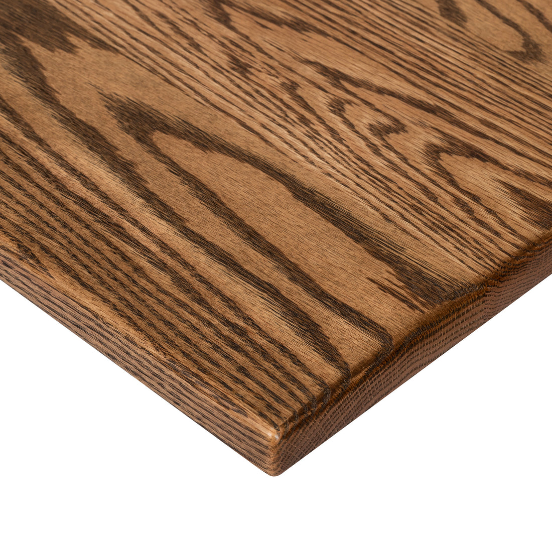 American Oak Standing Desk Corner Profile