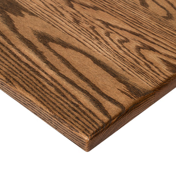 American Oak Standing Desk Corner Profile