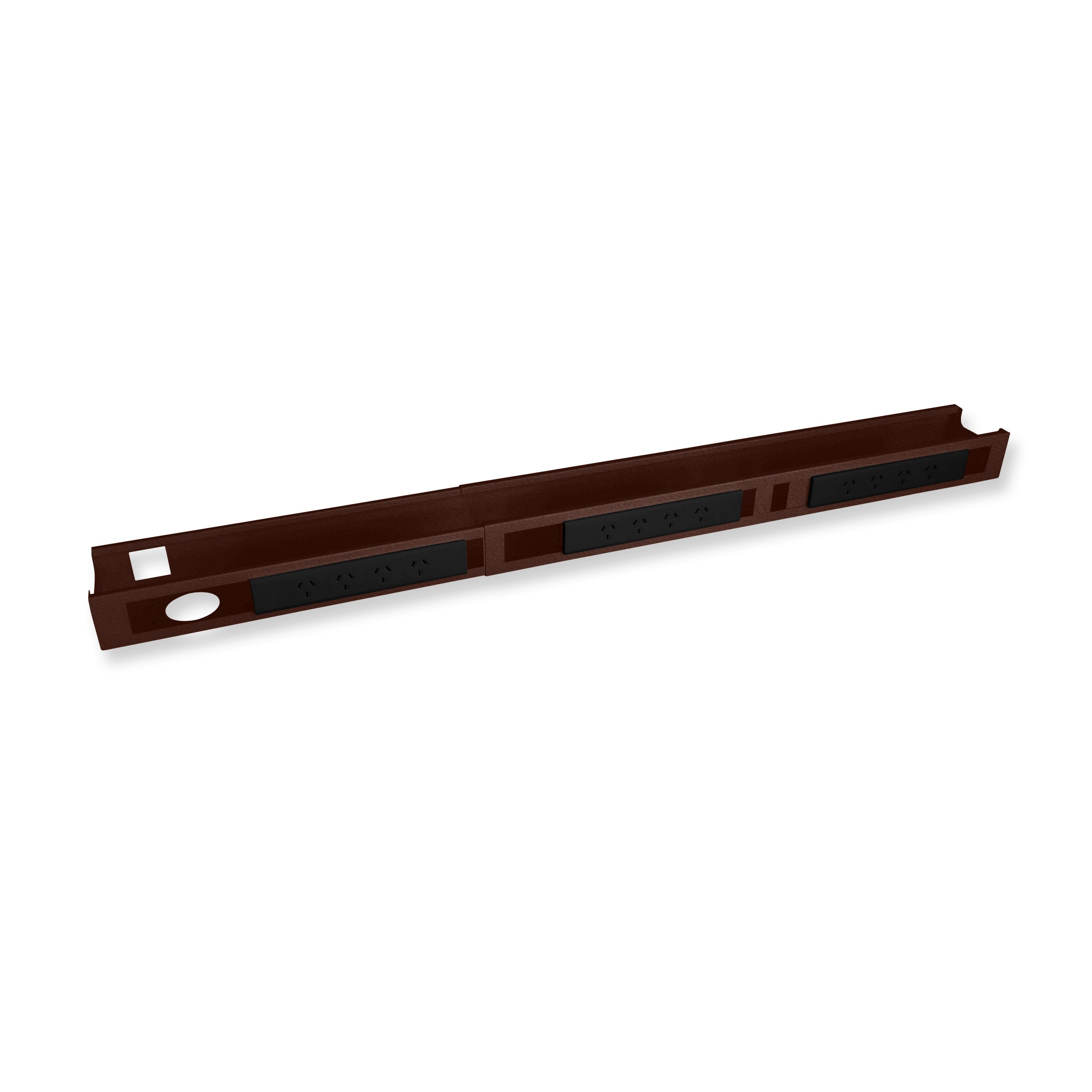 * UPGRADE to Integrated Cable Tray with 12 Socket Power Board (150cm and 180cm Desks Only)