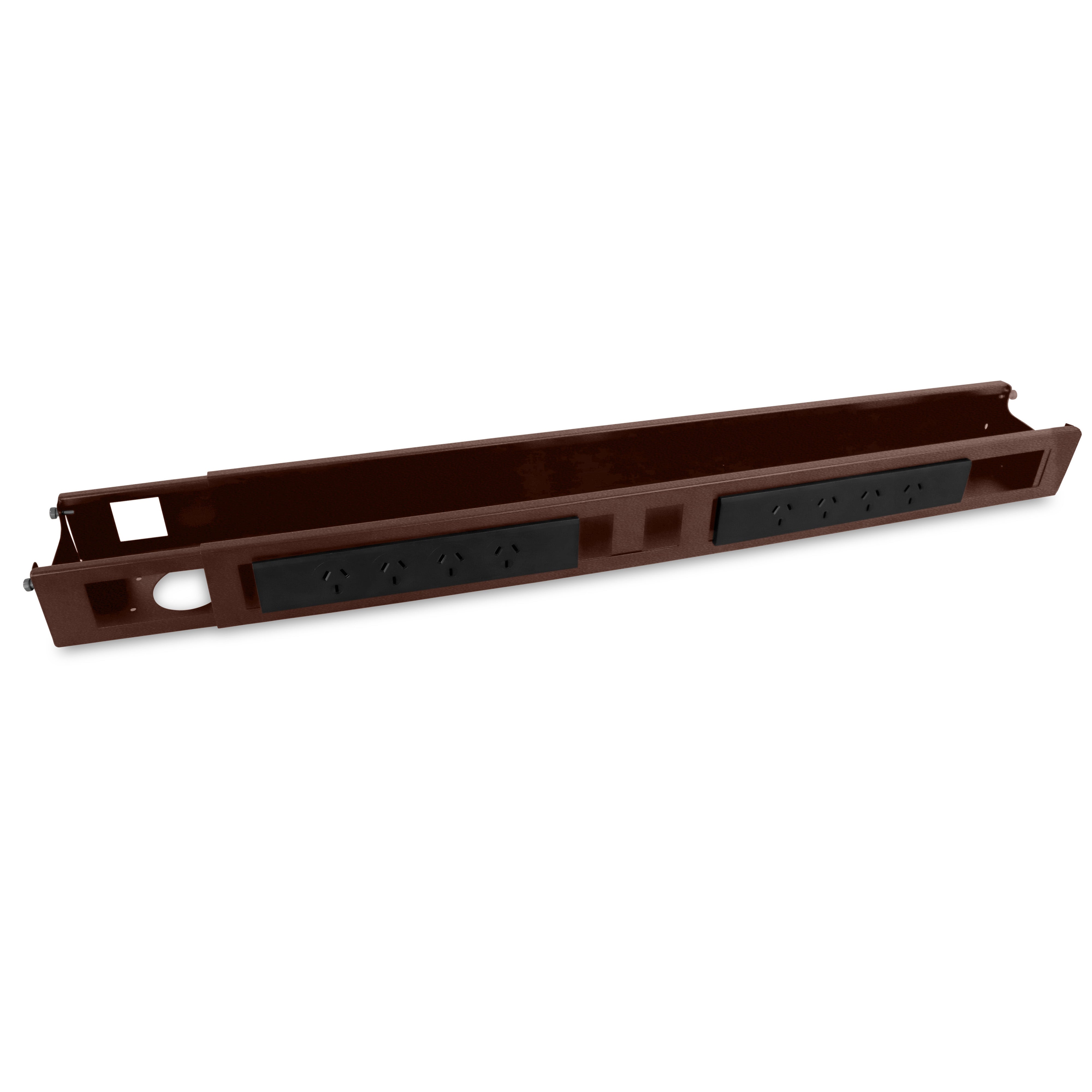 * UPGRADE to Integrated Cable Tray with 8 Socket Power Board