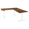 PRO+ Corner Walnut Standing Desk