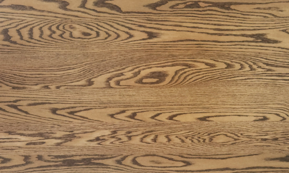 American Oak Standing Desk Corner Profile