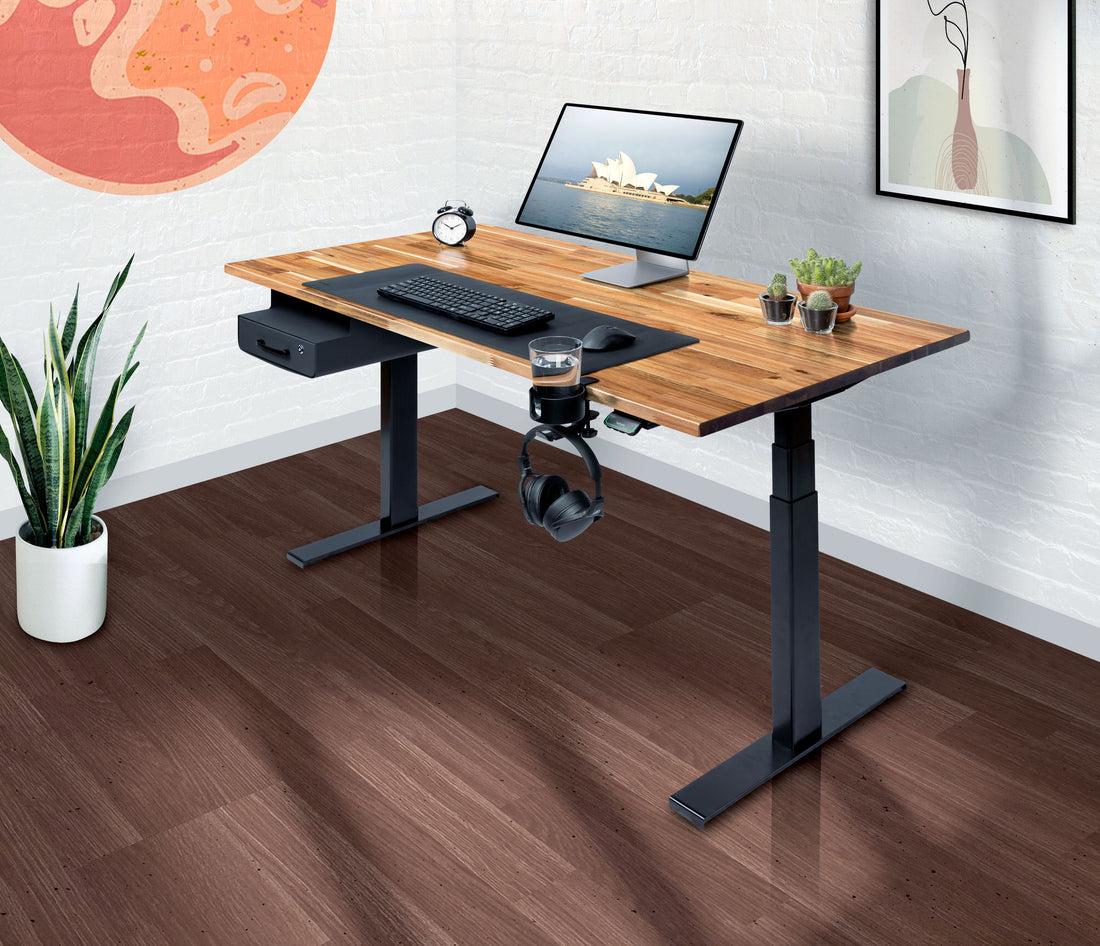 KLIK Series Acacia Standing Desk