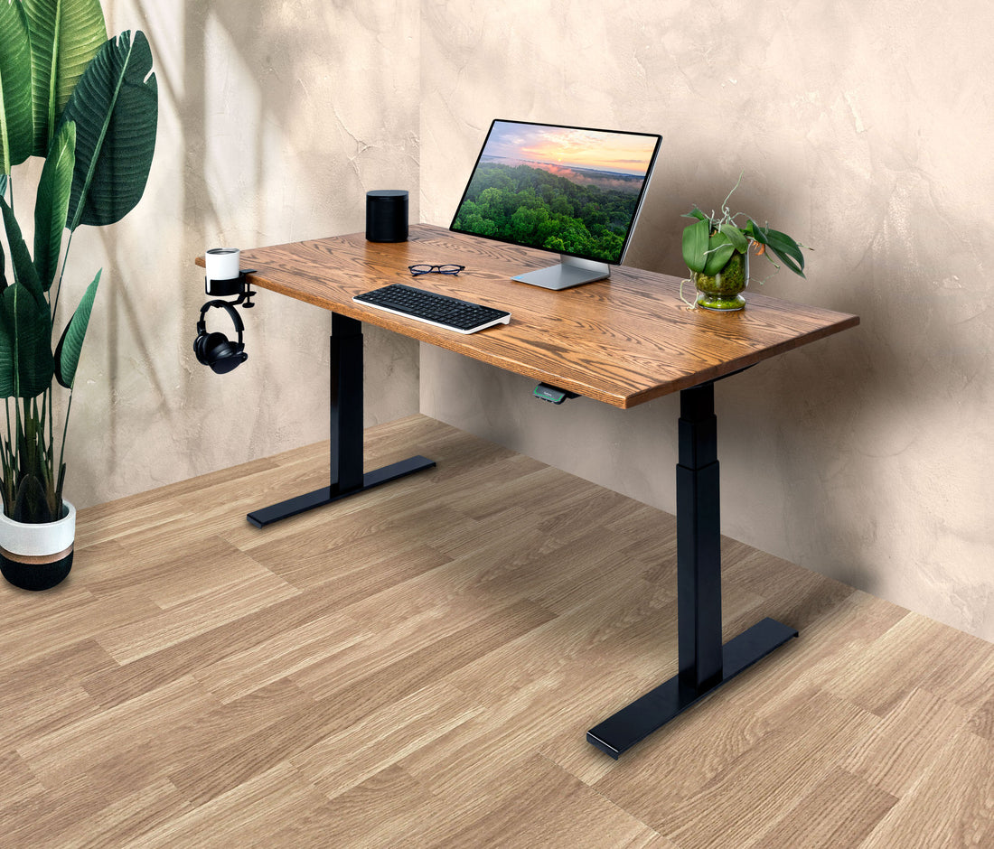 KLIK Series American Oak Standing Desks