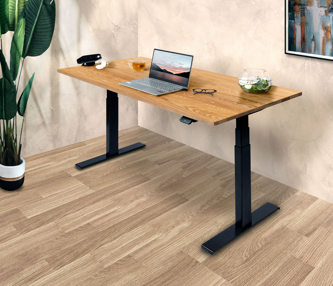 KLIK Series Natural White Oak Standing Desk