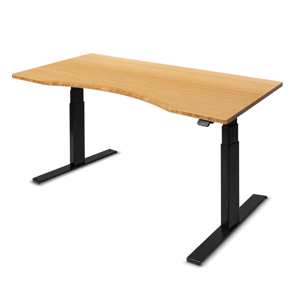 KLIK Bamboo Ergo Curve Standing Desk