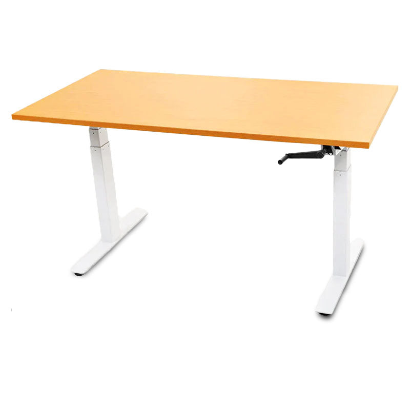 UpDown PRO Beech Melamine Manual Standing Desk