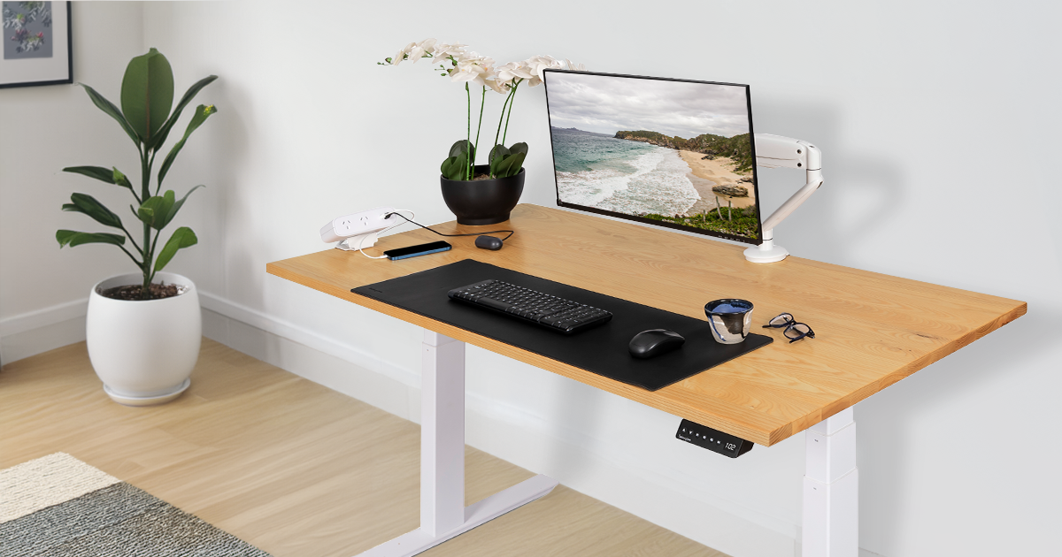 Natural Oak Desk Lifestyle Image