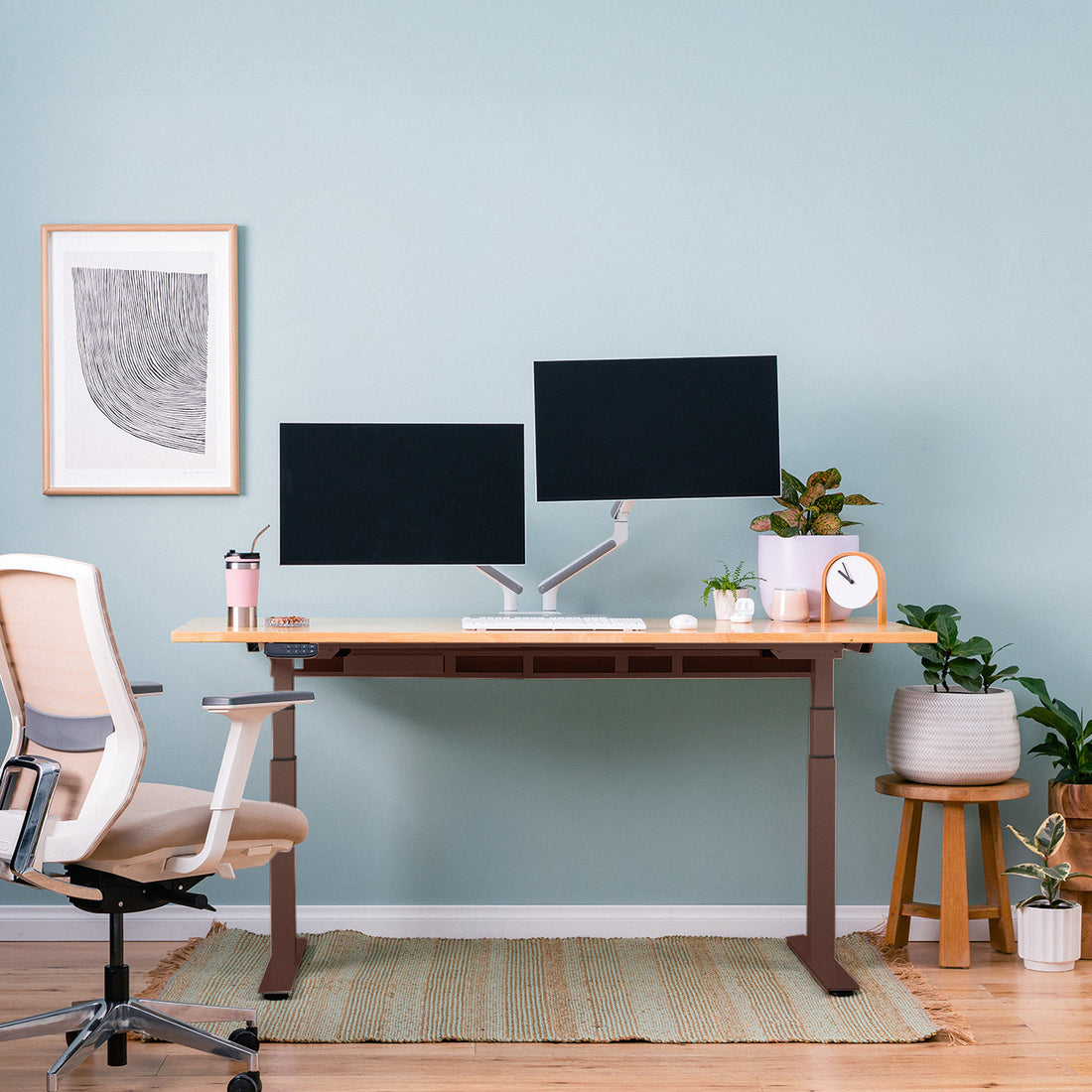 PRO+ Rubberwood Standing Desk
