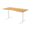Fixed Bamboo Ergo Curve Desk
