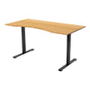 Fixed Bamboo Ergo Curve Desk