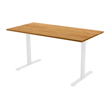 Fixed Natural White Oak Desk