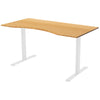 Fixed Bamboo Ergo Curve Desk