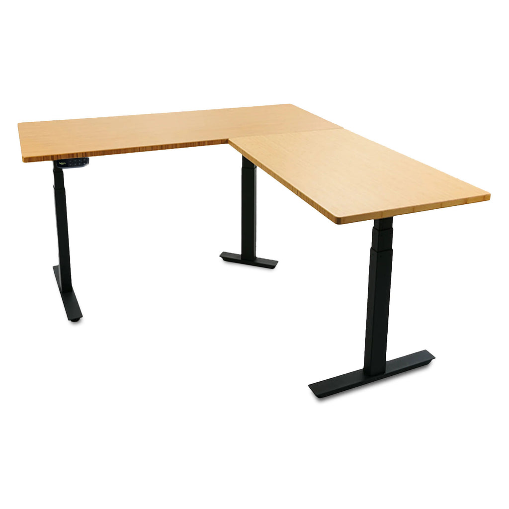 PRO+ Corner Bamboo Standing Desk