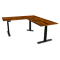PRO+ Series Corner Pheasantwood Standing Desk