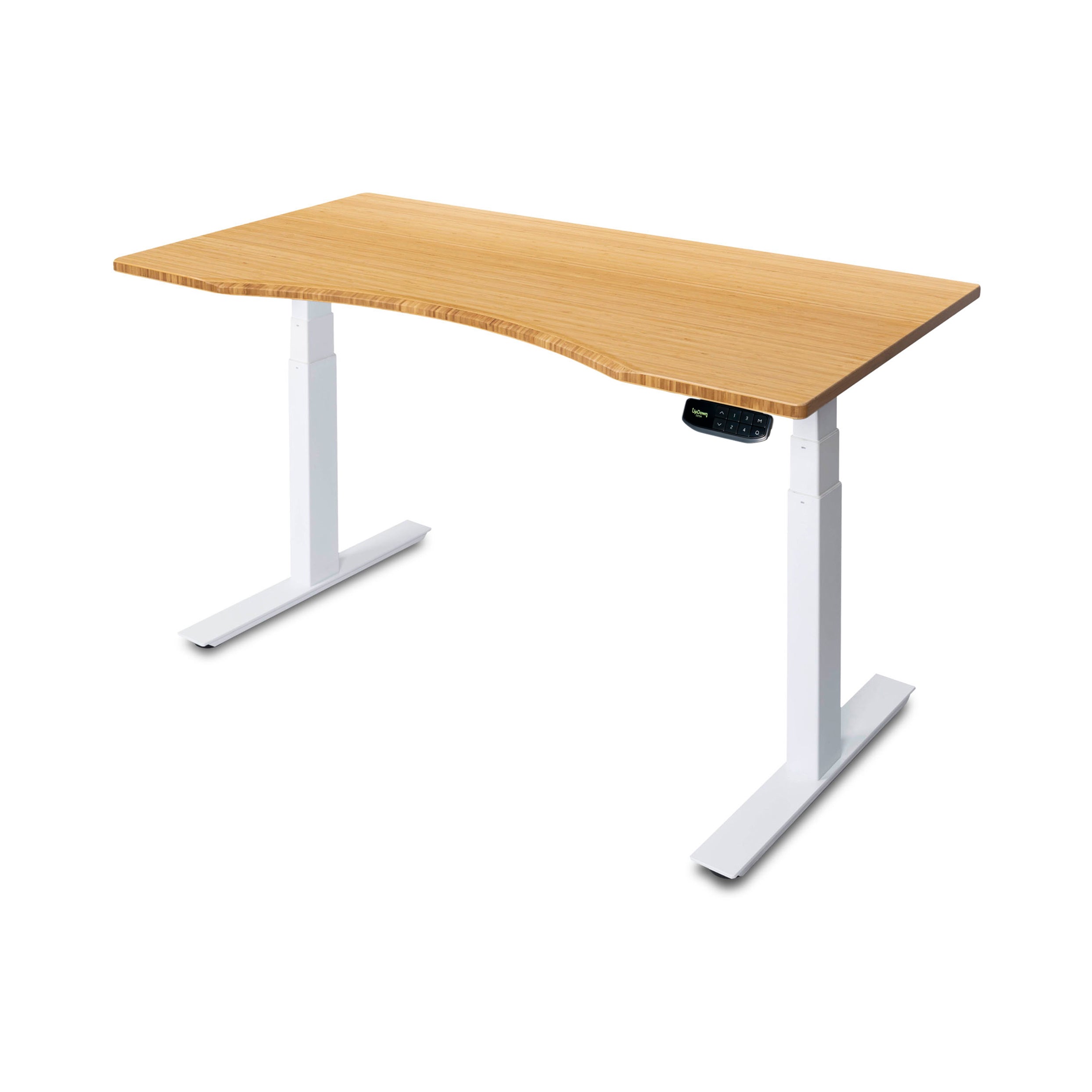 PRO+ Bamboo Ergo Curve Standing Desk