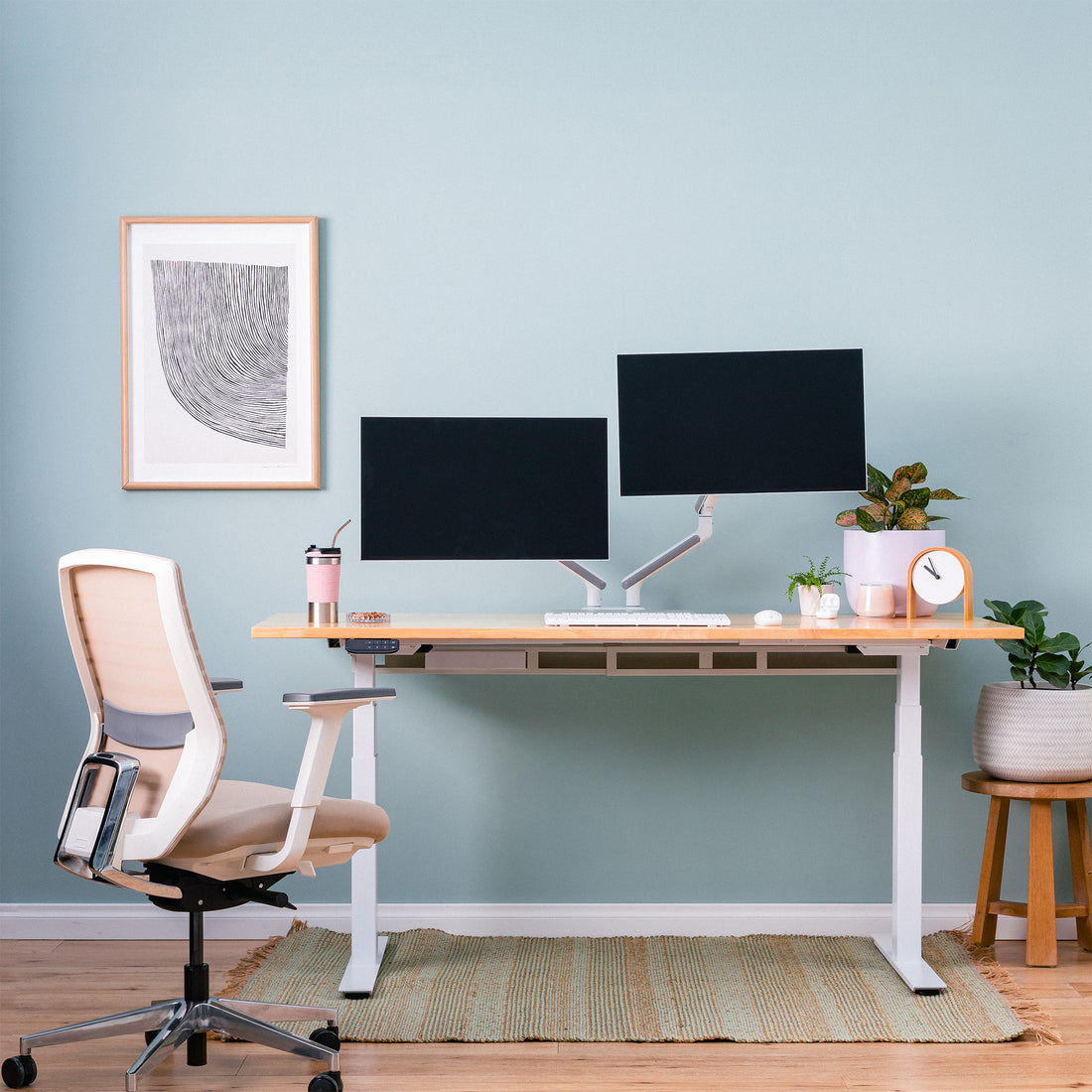 PRO+ Series Rubberwood Standing Desks