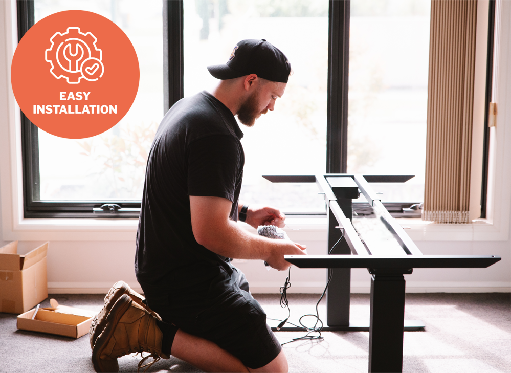 PRO Series Dark Recycled Messmate Manual Standing Desk | UpDown Desk