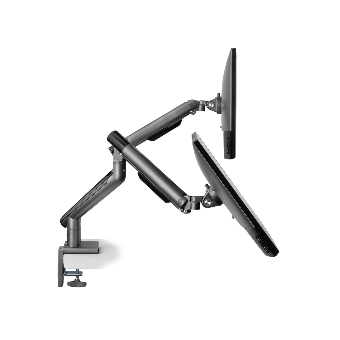 UpDown Deluxe Slim Monitor Arm Dual