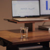 PRO+ Corner Walnut Standing Desk