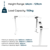 PRO+ Electric Corner Standing Desk Frame