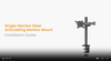 UpDown Monitor Mount Single