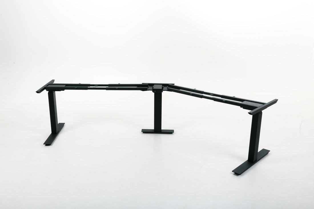 UpDown Desk PRO Series Electric Corner Standing Desk - Black Frame 1