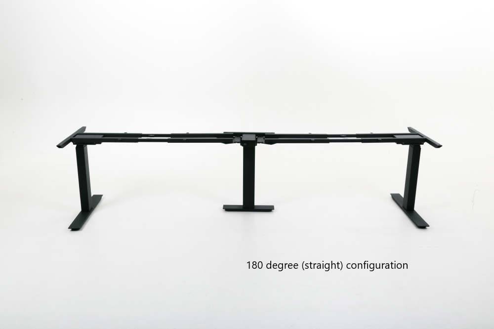 UpDown Desk PRO Series Electric Corner Standing Desk - Black Frame 2