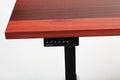 UpDown Desk PRO Series Electric Standing Desk with Jarrah Desktop - Desk & Controller Black Legs