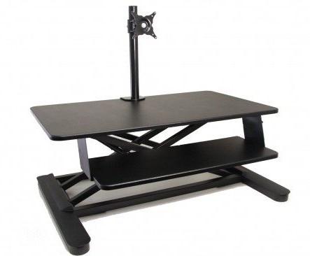 Elevar Maxishift E Electric Sit Stand Workstation - Single Monitor Arm