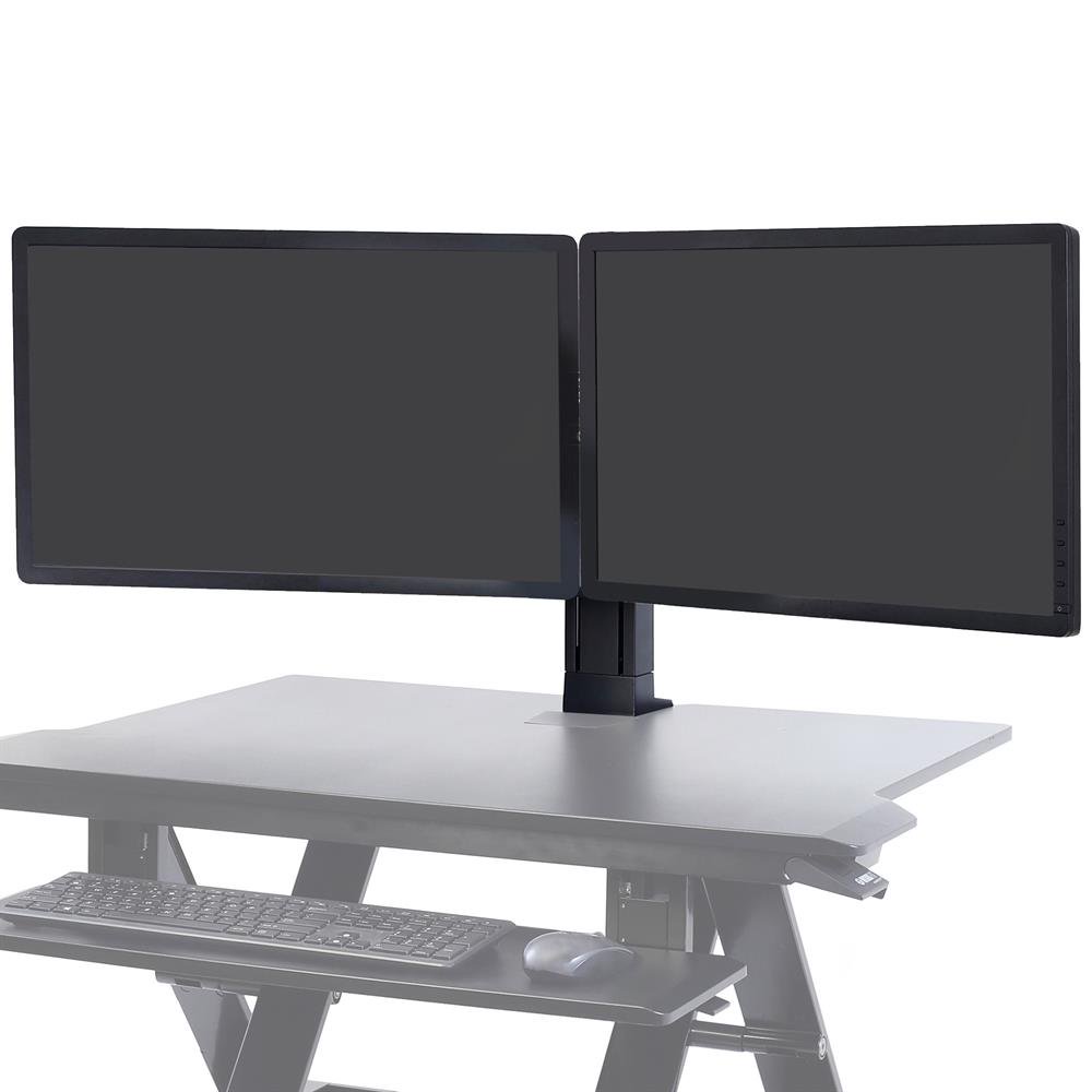 Ergotron WorkFit TX Sit Stand Workstation Dual Monitors No2